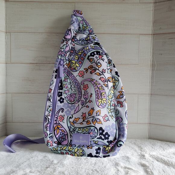 Vera Bradley Lighten Up Essential Sling Backpack in Maddalena Paisley Soft main image 4